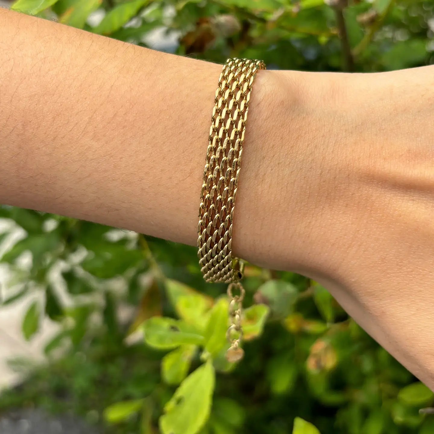 Sleek Waves – Bracciale a tre fili intrecciati in acciaio inox