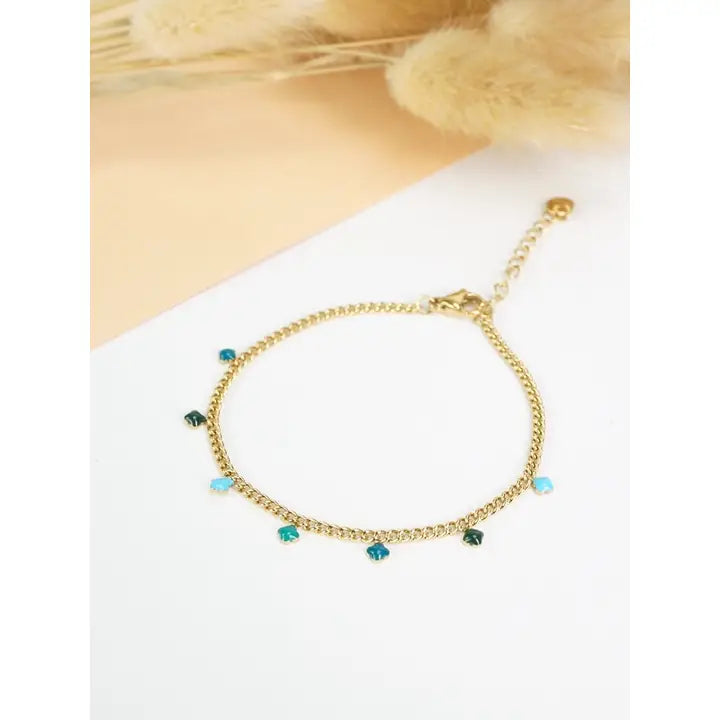 Bracciale OCEANIA - anello in acciaio inossidabile gold