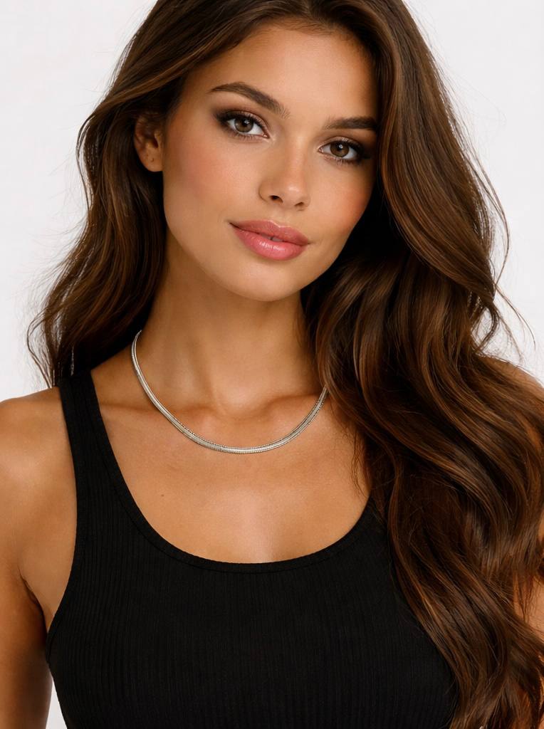 Collana Serpente Lux – Acciaio Inossidabile (Oro/Argento)