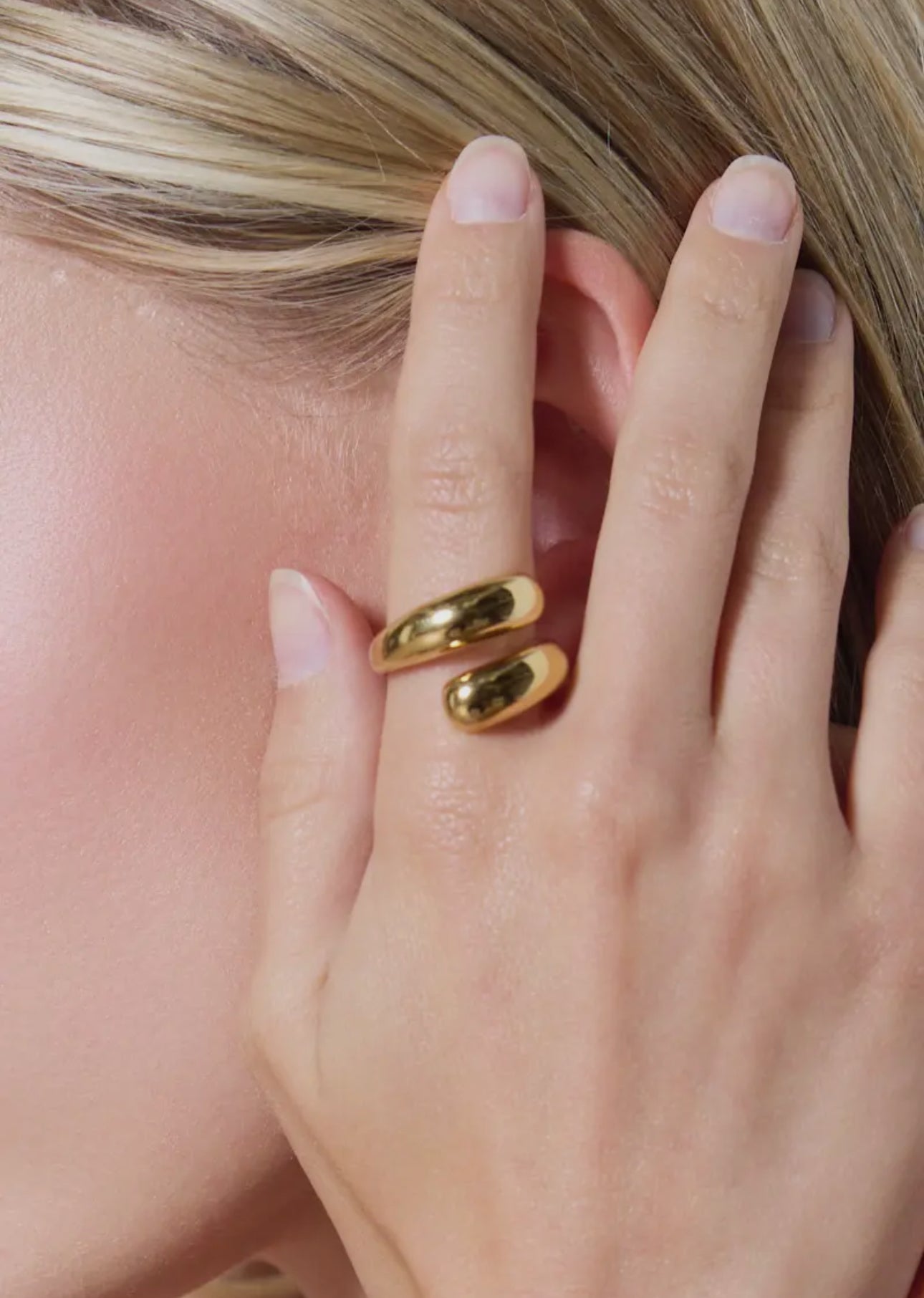 Doppia Eleganza - Anello in acciaio inossidabile anallergico versione silver e gold