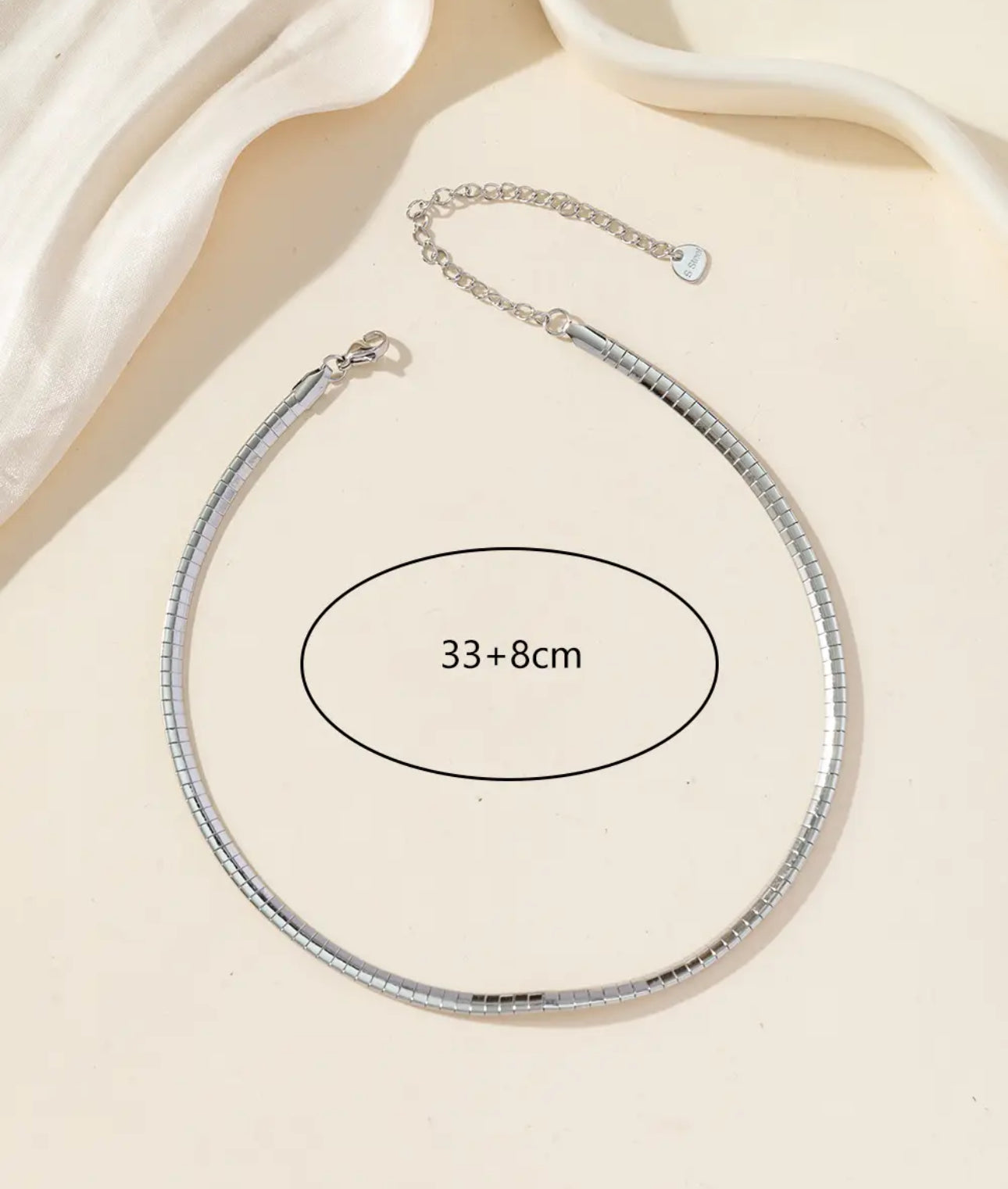 Collana Snake Semirigida in Acciaio Inossidabile – Elegante Choker Oro o Argento