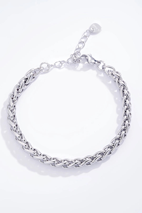 Bracciale Rope in Acciaio Inossidabile versione GOLD e versione SILVER – Maglia Intrecciata Regolabile