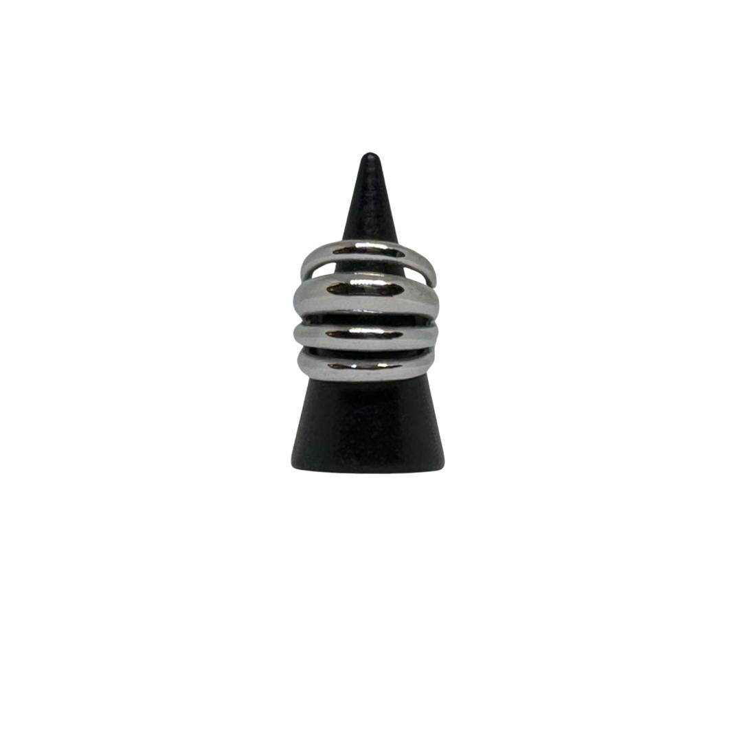 Cerchi di Luce - Anello in acciaio inossidabile anallergico versione silver e gold