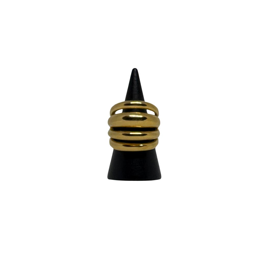 Cerchi di Luce - Anello in acciaio inossidabile anallergico versione silver e gold