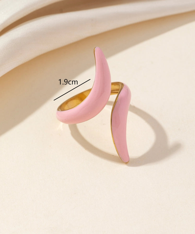 Anello ONDA regolabile in acciaio inossidabile vari colori