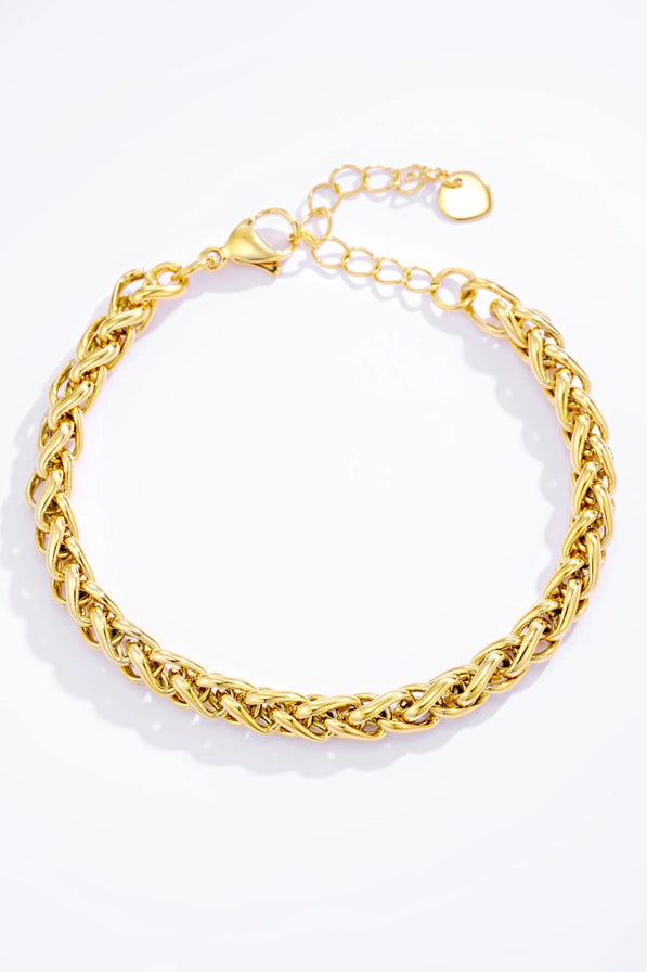 Bracciale Rope in Acciaio Inossidabile versione GOLD e versione SILVER – Maglia Intrecciata Regolabile
