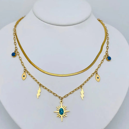 Collana Aurea Stella in Acciaio Inossidabile - Eleganza e Durata
