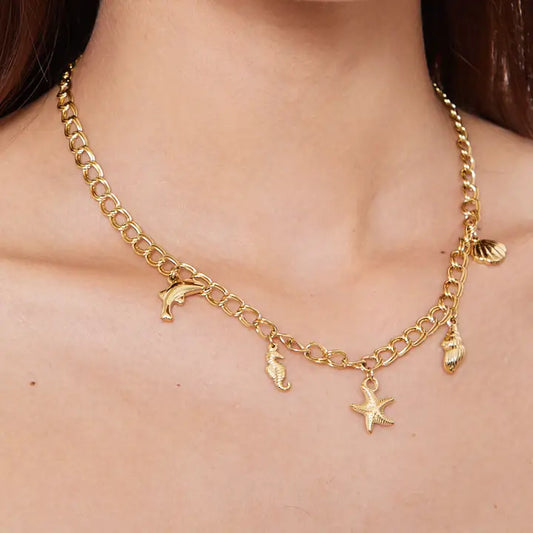 Collana "Regina dei Mari" in Acciaio Inossidabile versione silver e gold