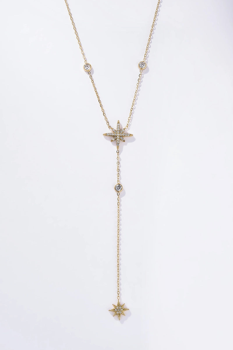 Collana STELLIA – Collana Donna in Acciaio Inossidabile con Stelle e Punti Luce