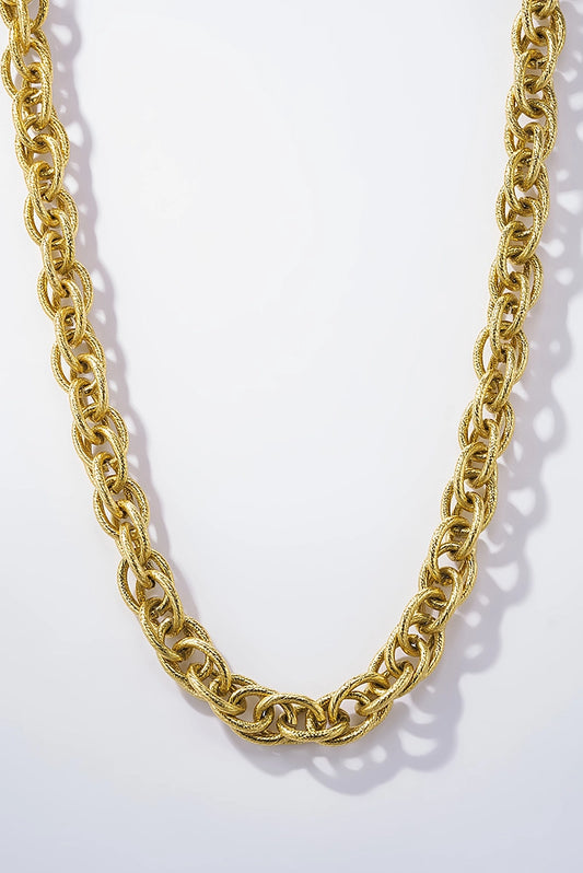 Collana IMPERIA – Collana Donna in Acciaio Inossidabile a Catena Intrecciata