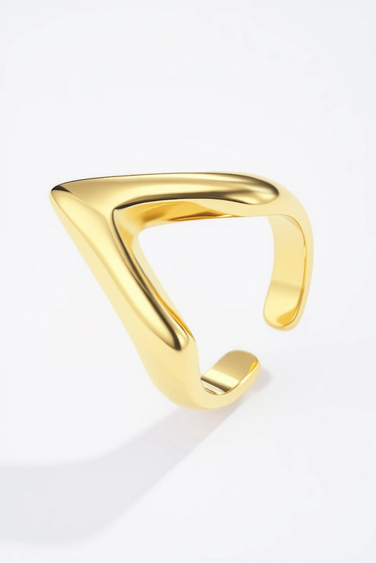 Anello Donna LYRA in Acciaio Inossidabile Oro – Anello Aperto Regolabile