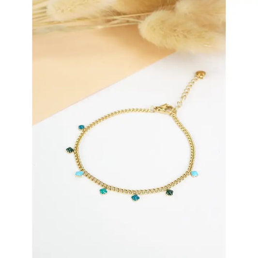Bracciale OCEANIA - anello in acciaio inossidabile gold