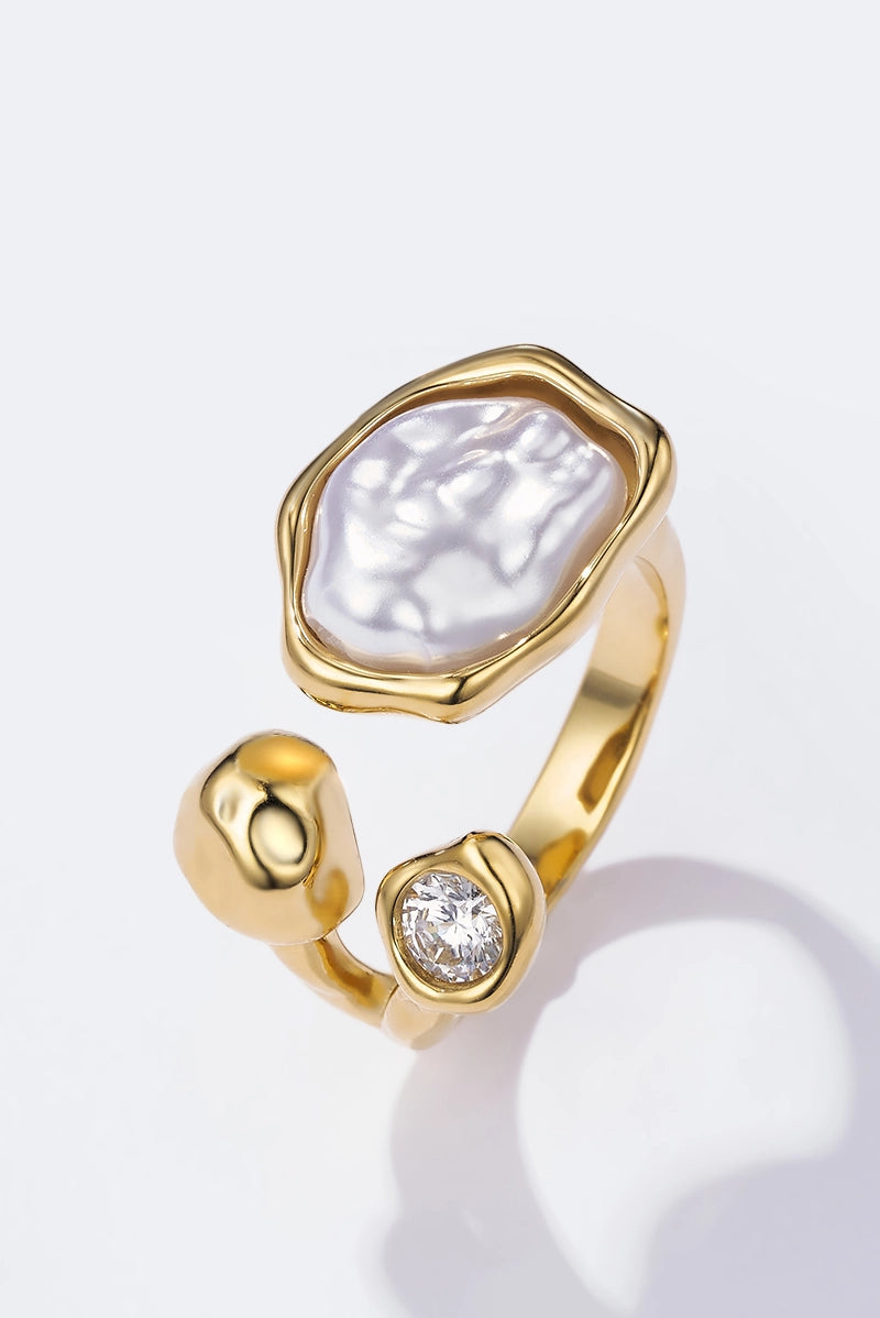Anello NAIARA – Anello Donna in Acciaio Inossidabile con Madreperla