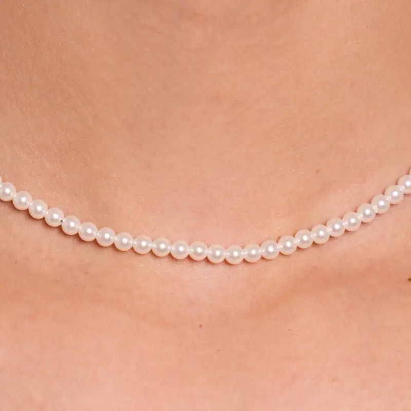 Collana gioia di perle | Chiusura in Acciaio Inox disponibile sia in Oro che in Argento
