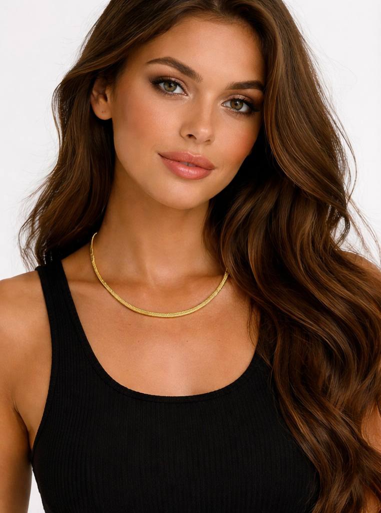 Collana Serpente Lux – Acciaio Inossidabile (Oro/Argento)