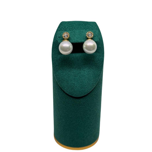 Perla di Luce - Orecchini in acciaio inossidabile anallergici