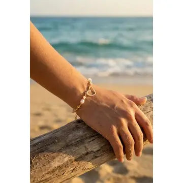 Bracciale Golden Heart Pearl