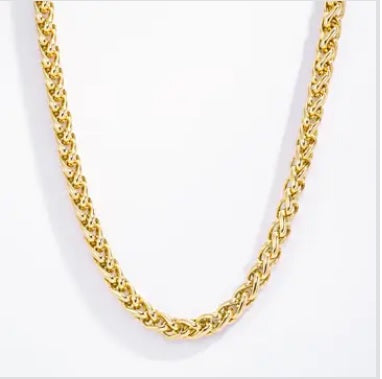 Collana Rope in Acciaio Inossidabile versione GOLD e SILVER – Maglia Intrecciata Bold