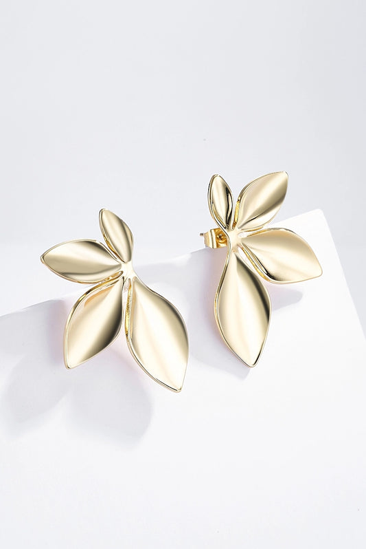 Fiore di Luce - Orecchini in acciaio inossidabile silver e gold